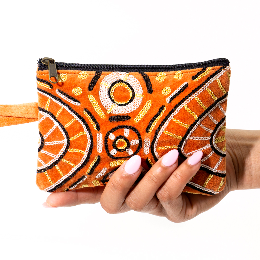 Tiny Cosmetic Bag Velvet - 16.5x10.5cm-NPU149