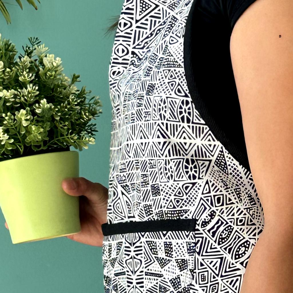Cotton Apron Dig Print-SIT179