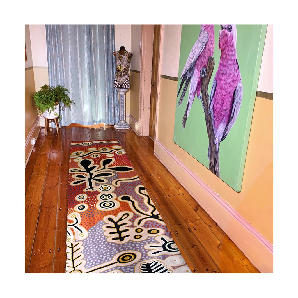Rug Wool Runner 10x2.5ft (76 x 304 cm)-PST604