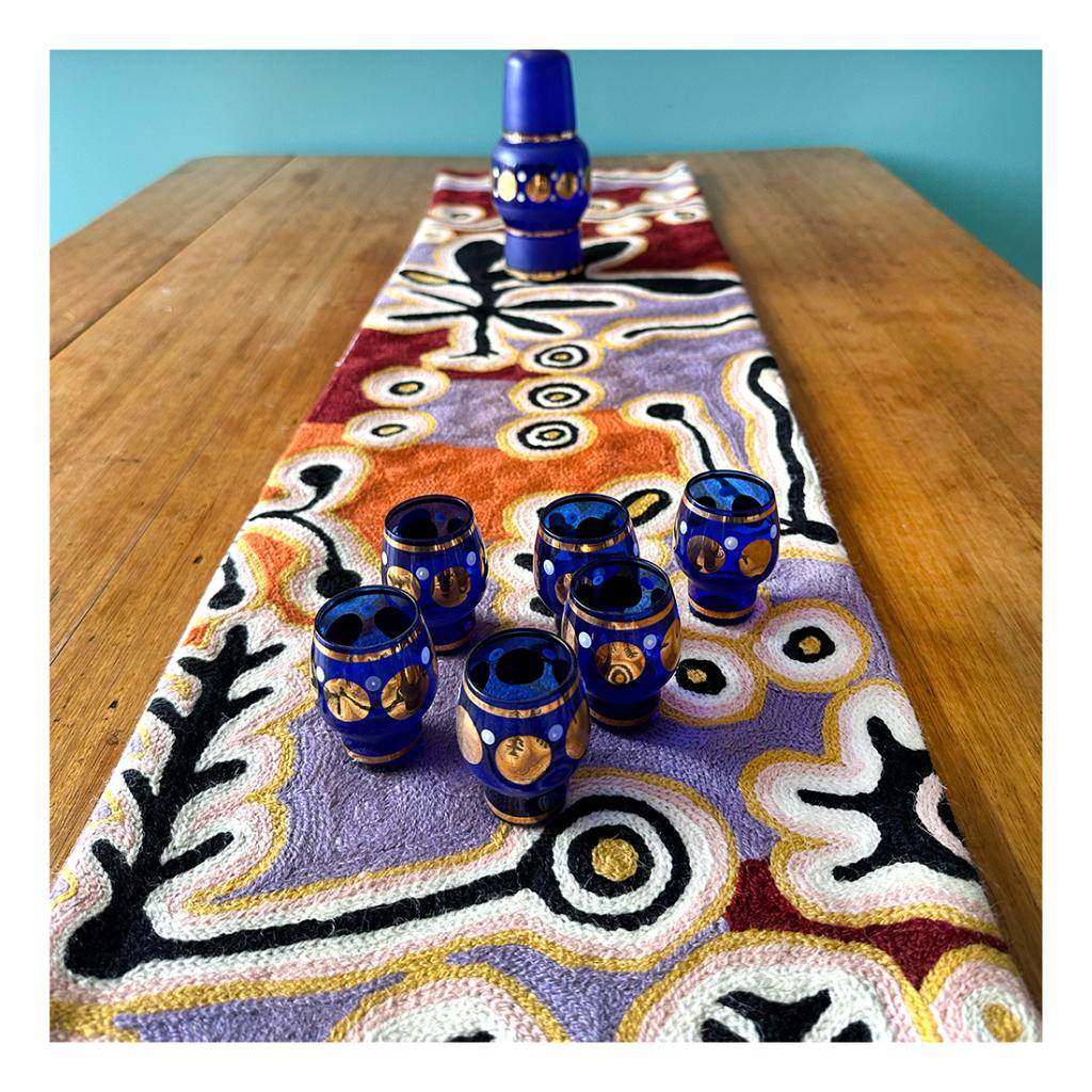 Table Runner - Wool Chainstitch - 1x4ft (30x120cm)-PST604