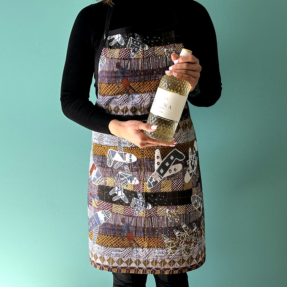 Cotton Apron Dig Print-SWA150