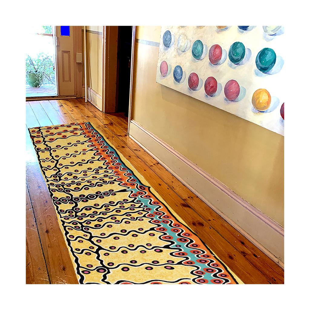 Rug Wool Runner 10x2.5ft (76 x 304 cm)-RSA950