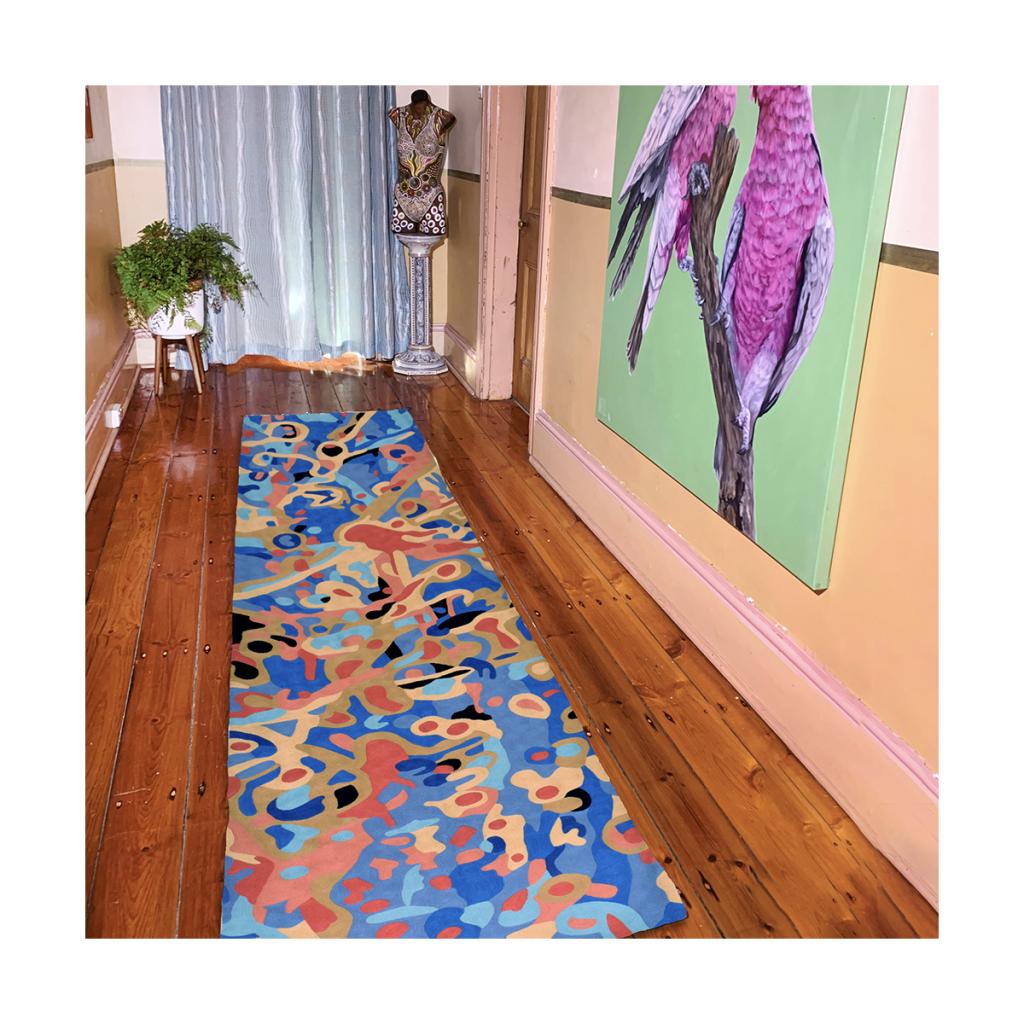 Rug Wool Runner 10x2.5ft (76 x 304 cm)-SJN614