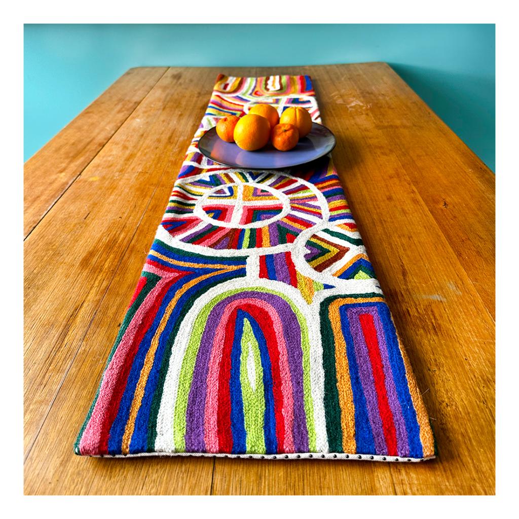 Table Runner - Wool Chainstitch - 1x4ft (30x120cm)-SMI270