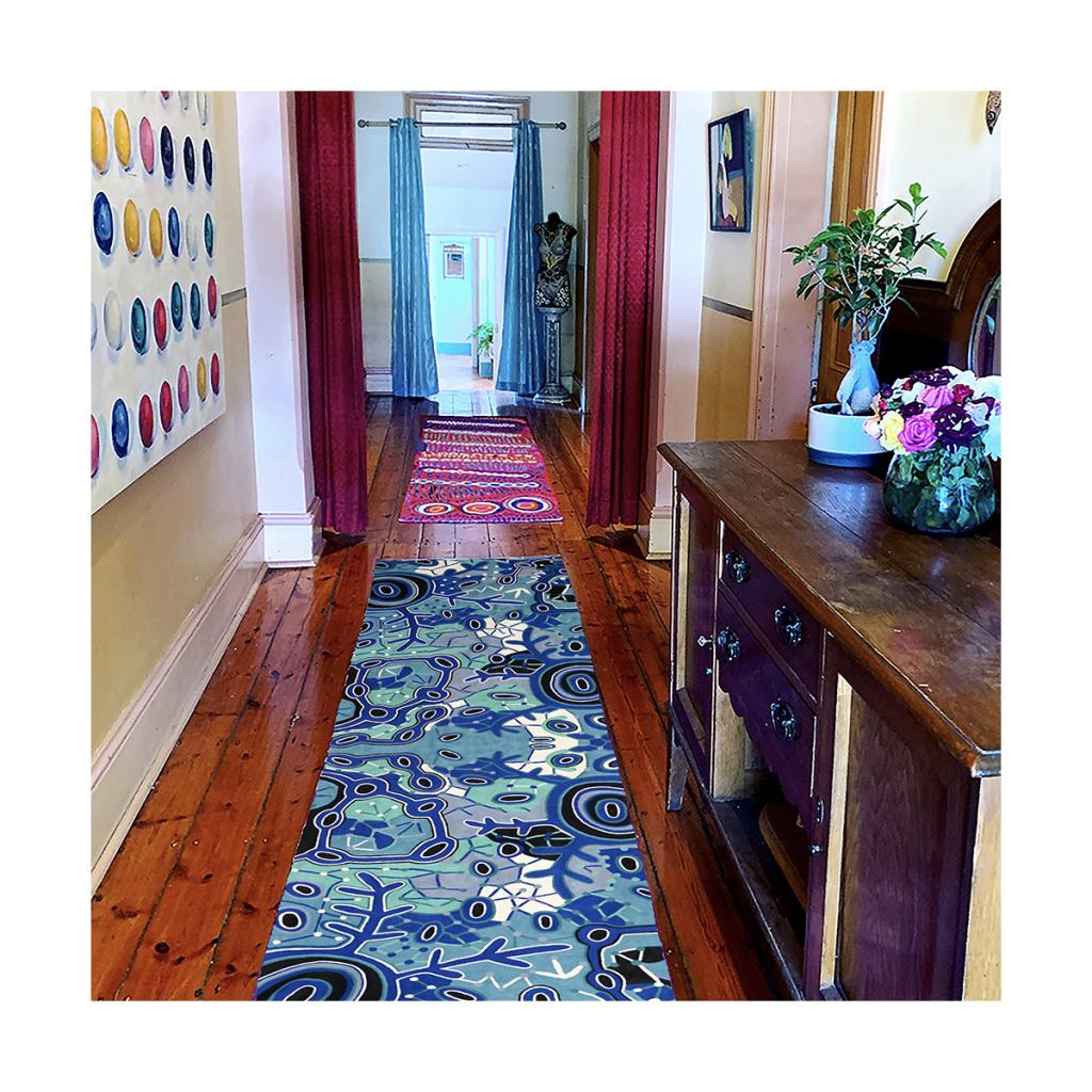Rug Wool Runner 10x2.5ft (76 x 304 cm)-THU608