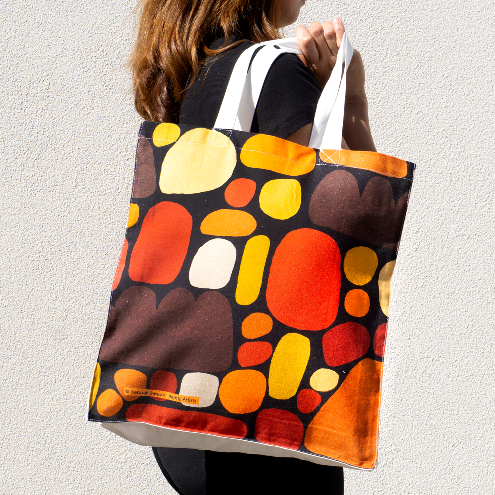 Digital Foldable Cotton Bag - 34.5x41x7cm-KZI324