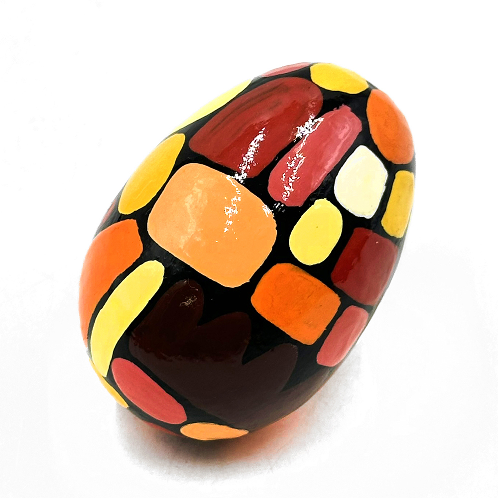 Egg Lacquerware Ornamental - 7x5cm-KZI324