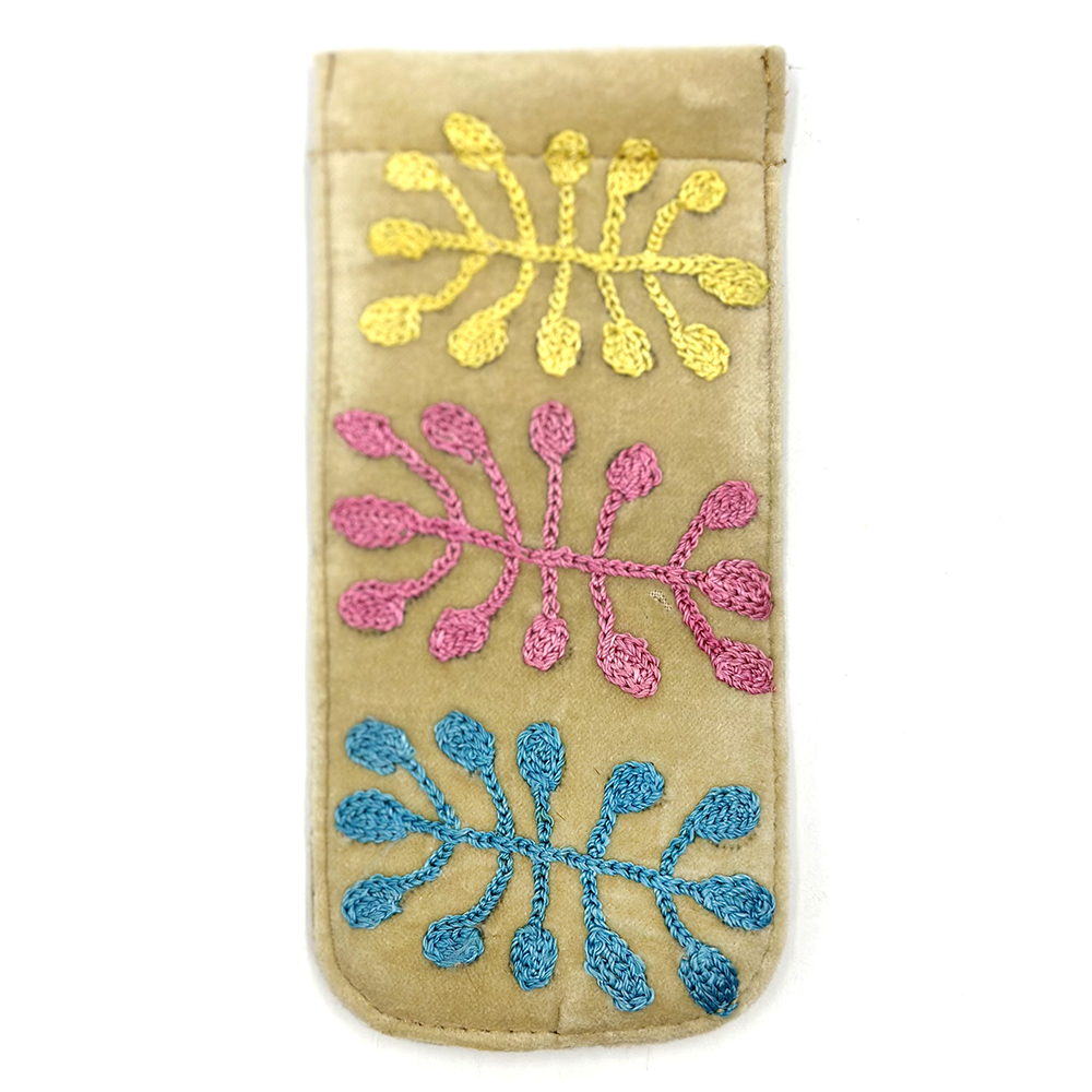 Spec Case Velvet Embroidered - 19x9cm-MNA320