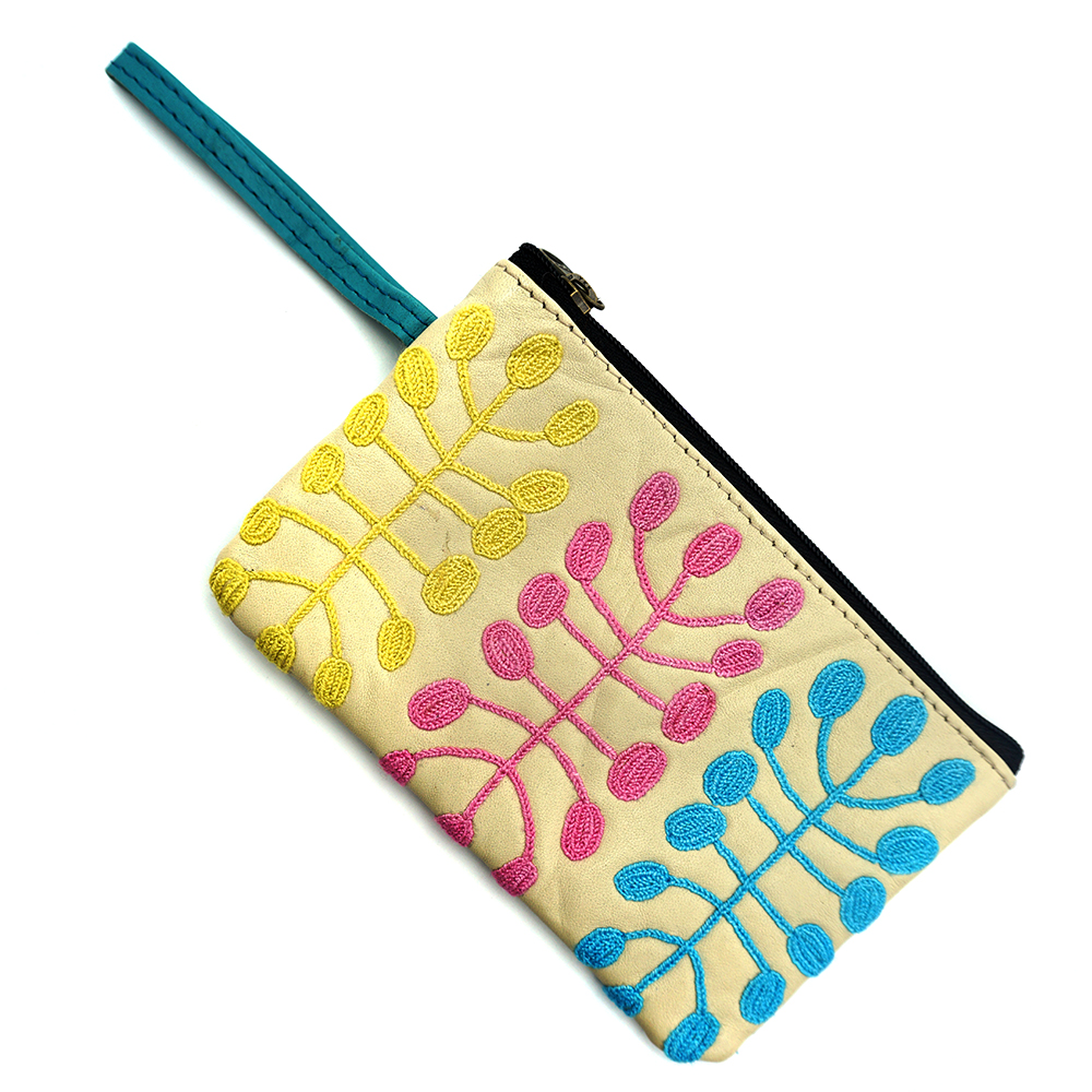 Tiny Cosmetic Bag Leather - 16.5x10.5cm-MNA320