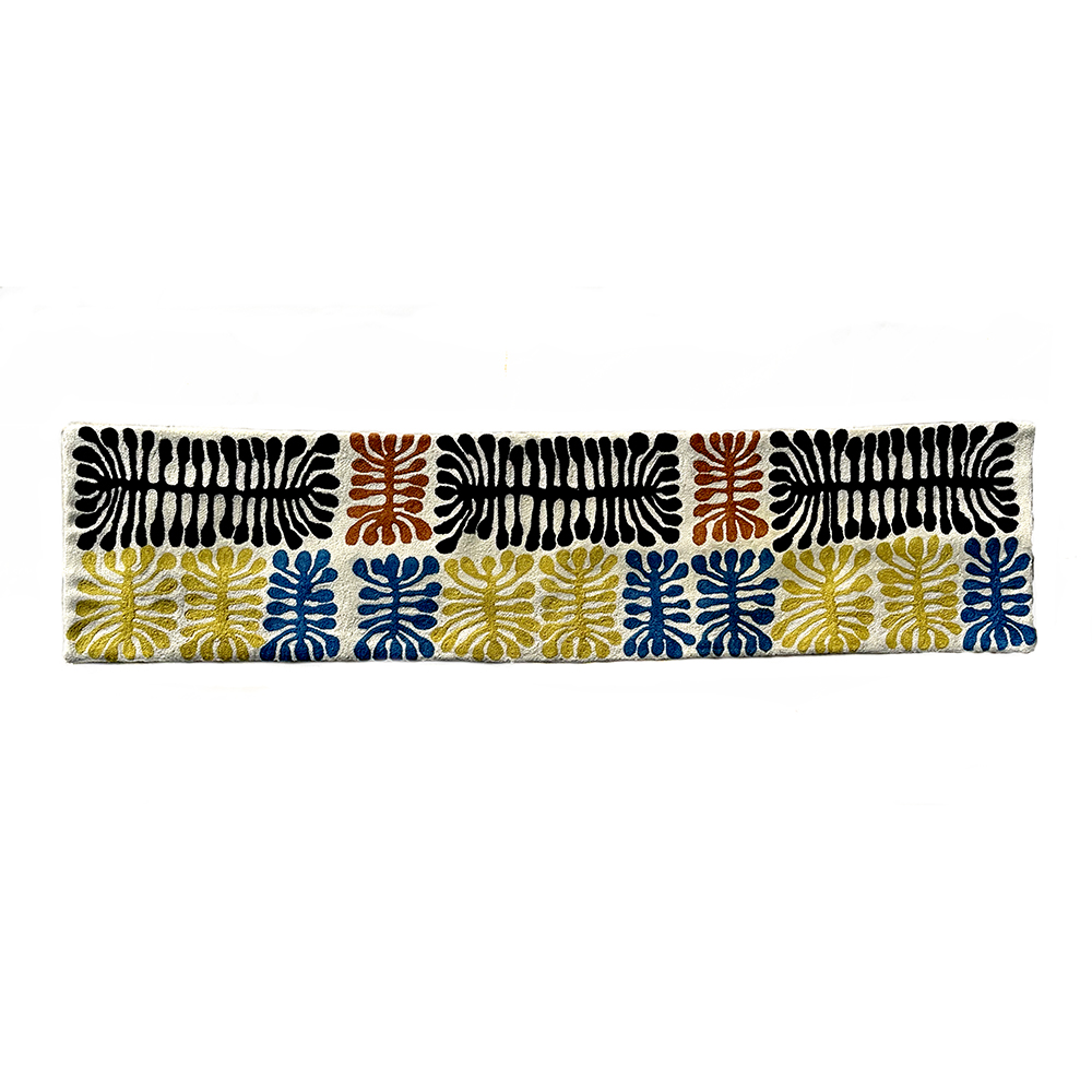 Table Runner - Wool Chainstitch - 1x4ft (30x120cm)-MNA339