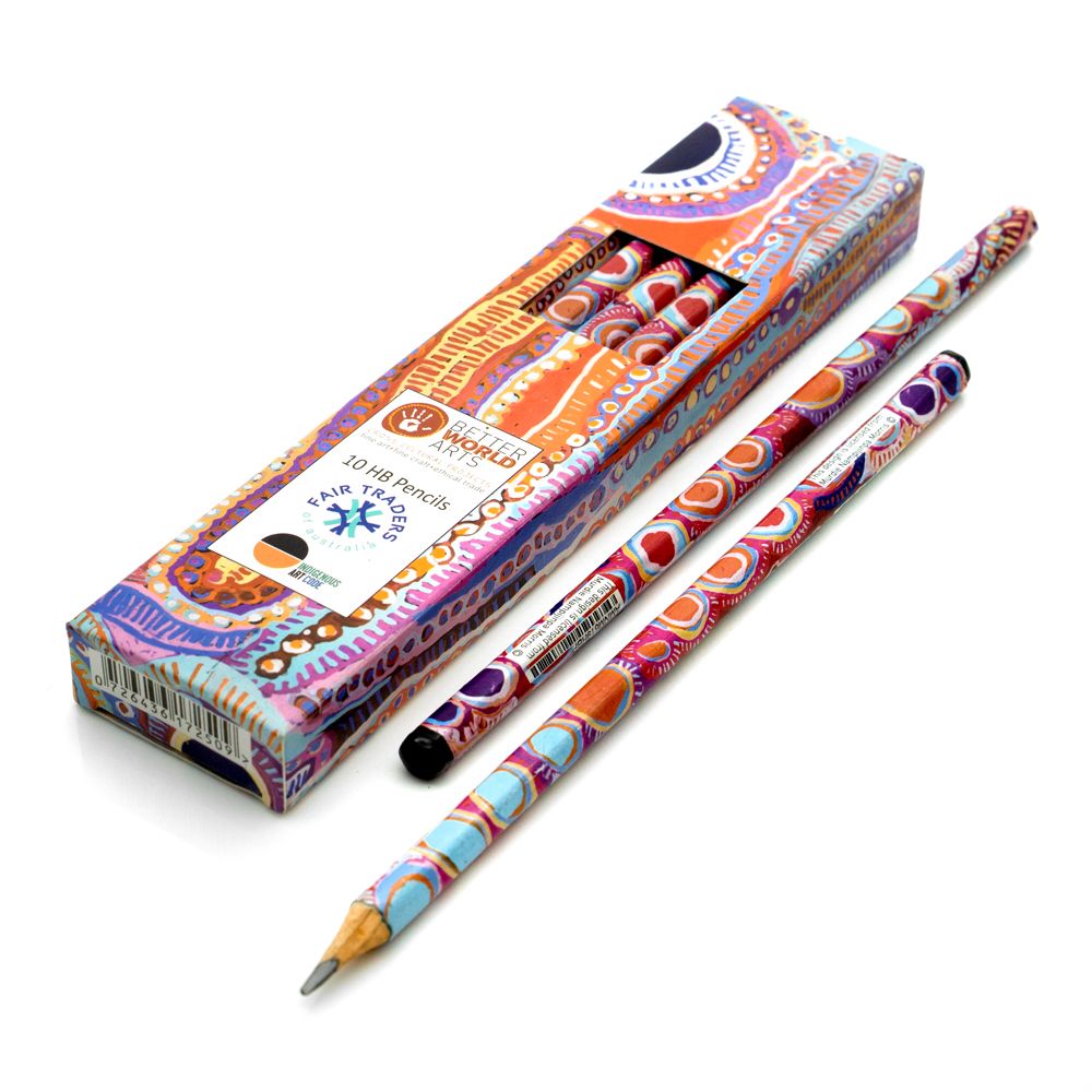 HB Pencils-Box of 10 - Box: 18.5 x 4 x 1.5cm-MNM619