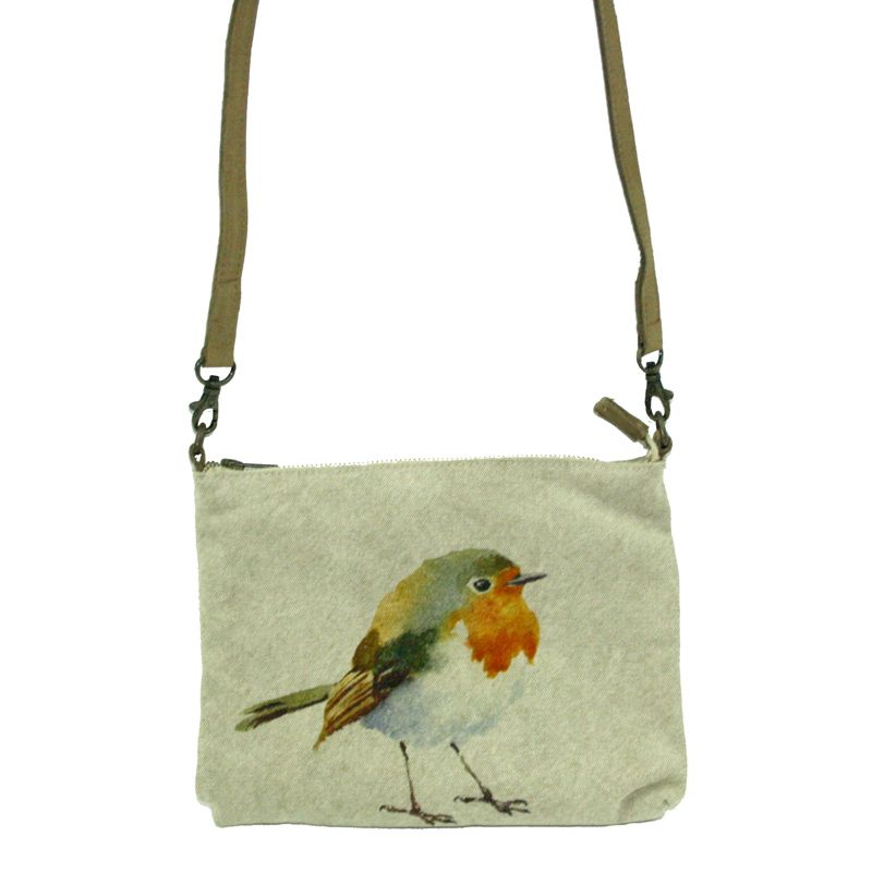 Cross Body Bag- Leather Trimmed 24.8x20cm-ECOROB