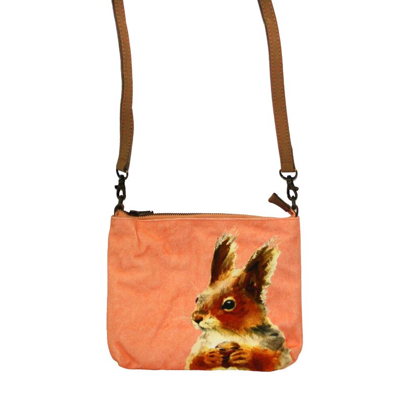 Cross Body Bag- Leather Trimmed 24.8x20cm-ECOSQU