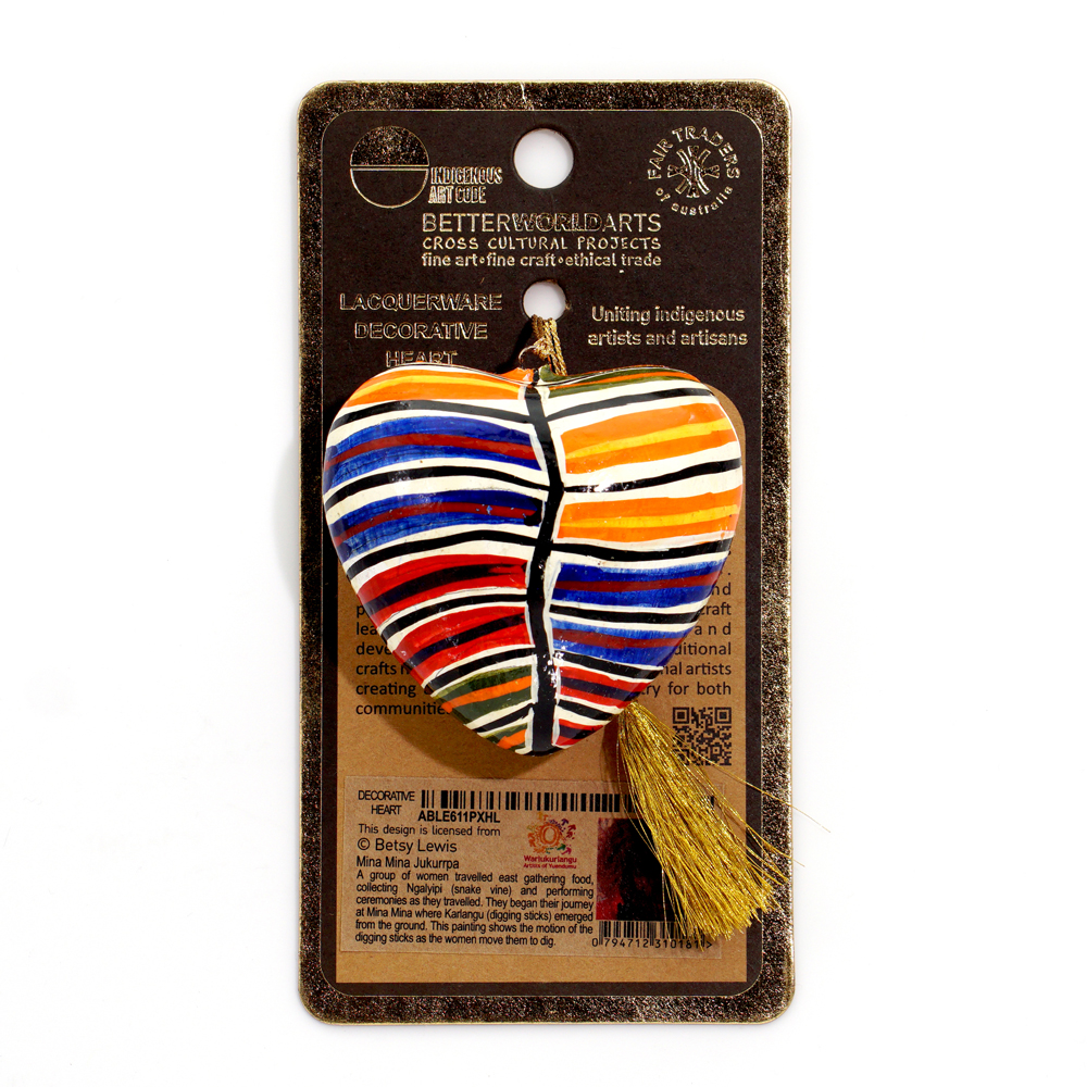 Decorative Heart 7.6cm -BLE611