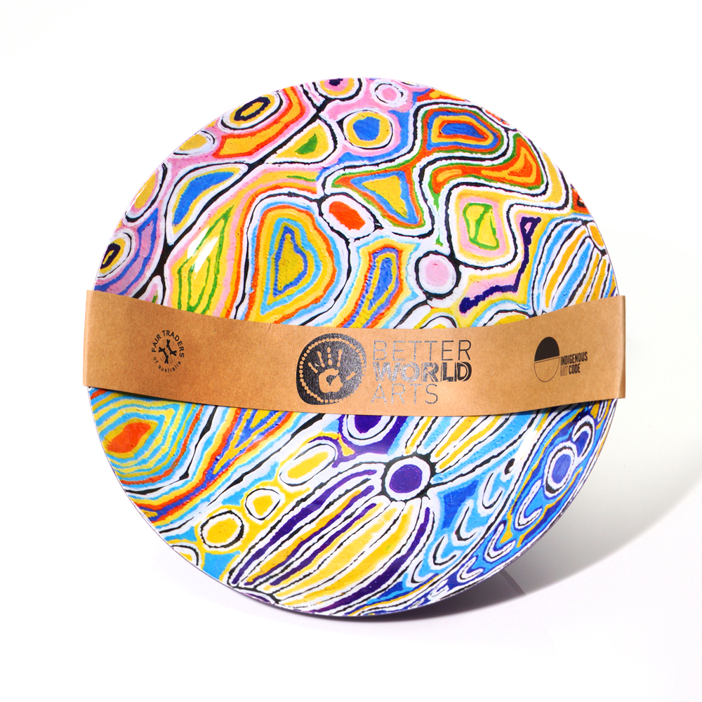 POWDER COATED BOWL LARGE - D: 20.5cm H: 10cm-JWA628