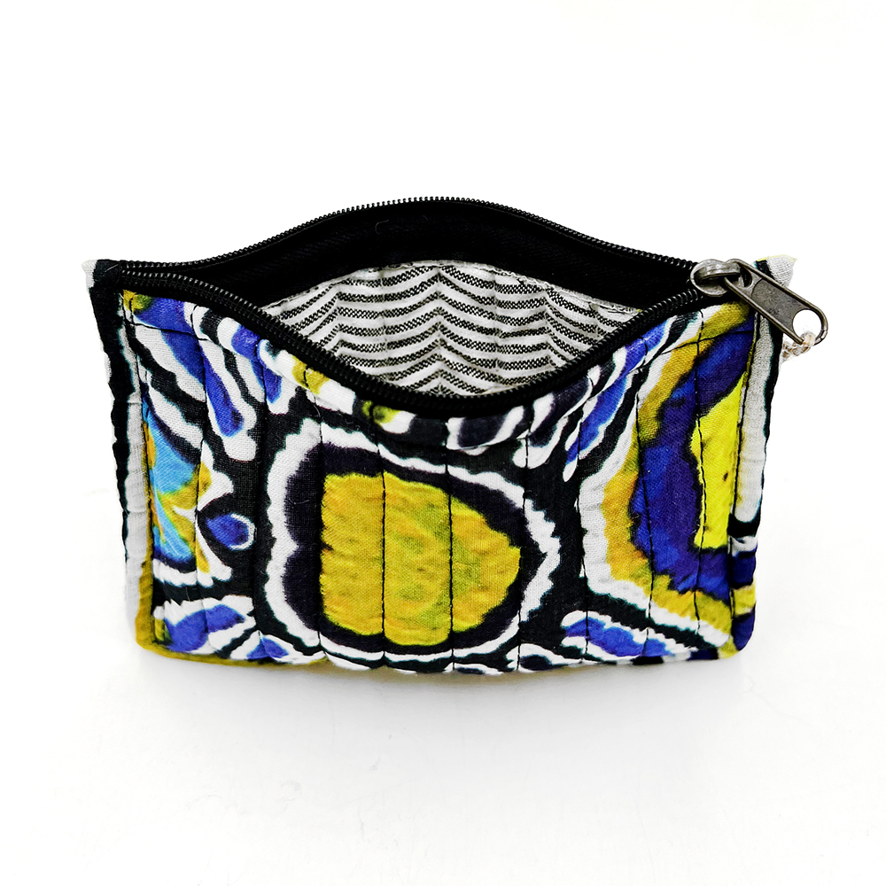 Quilted Zip Pouch Small 15.5X11CM-JWA628