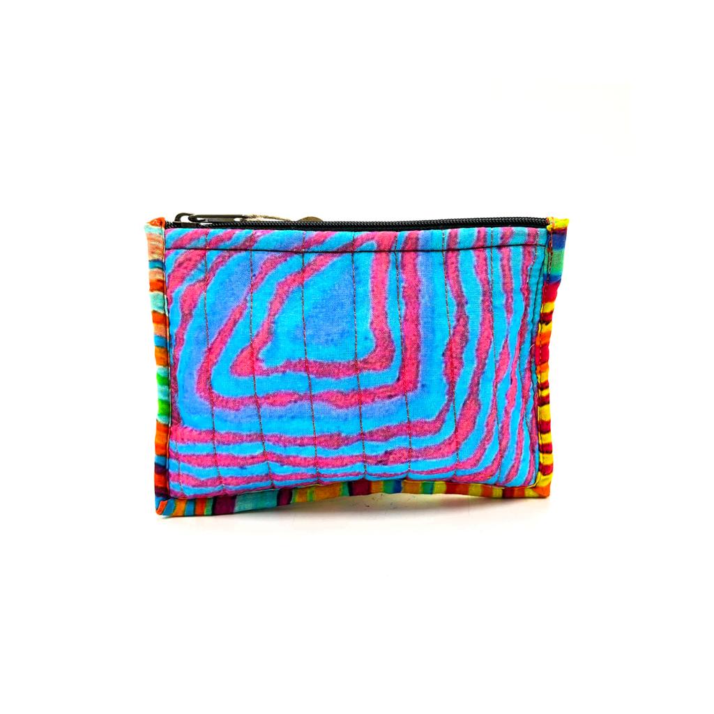 Quilted Zip Pouch Small 15.5X11CM-JWA696
