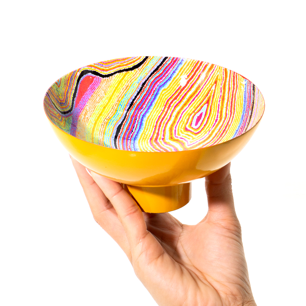 POWDER COATED BOWL MEDIUM - D: 15cm H: 7.5cm-LWA624