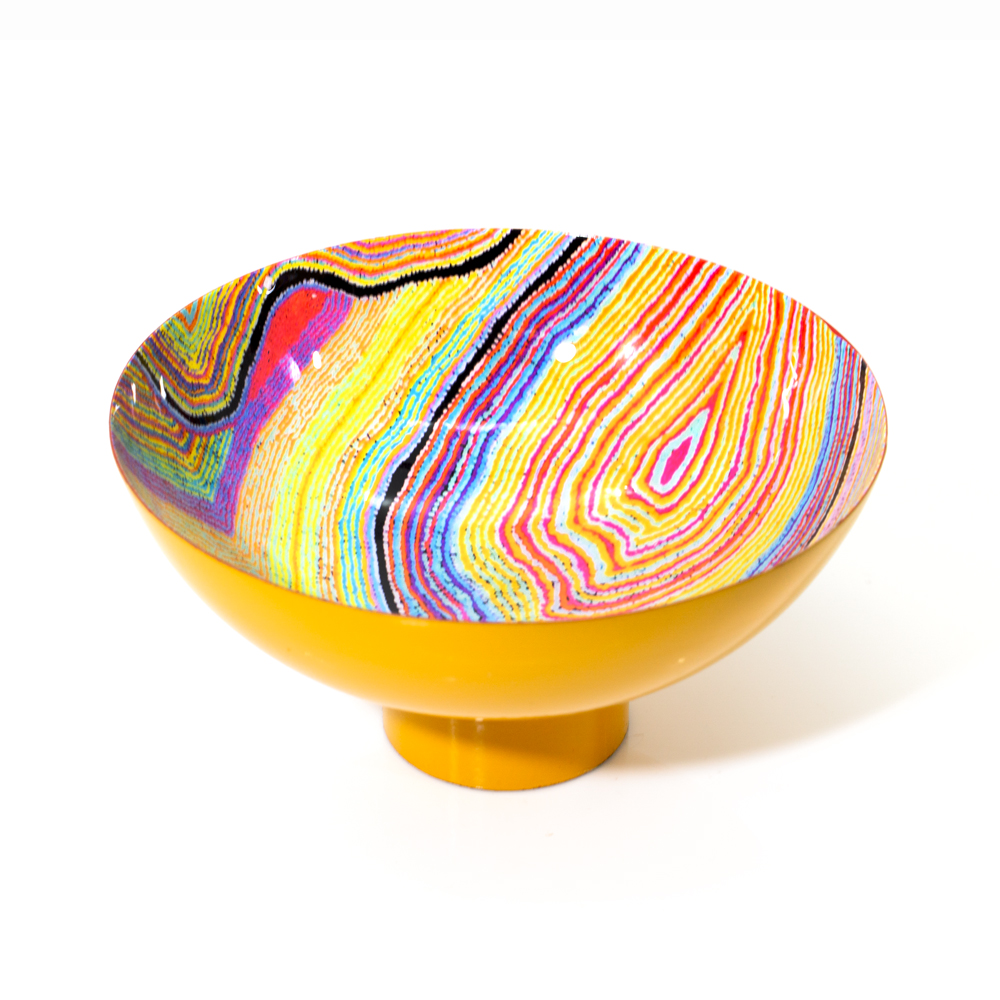 POWDER COATED BOWL MEDIUM - D: 15cm H: 7.5cm-LWA624