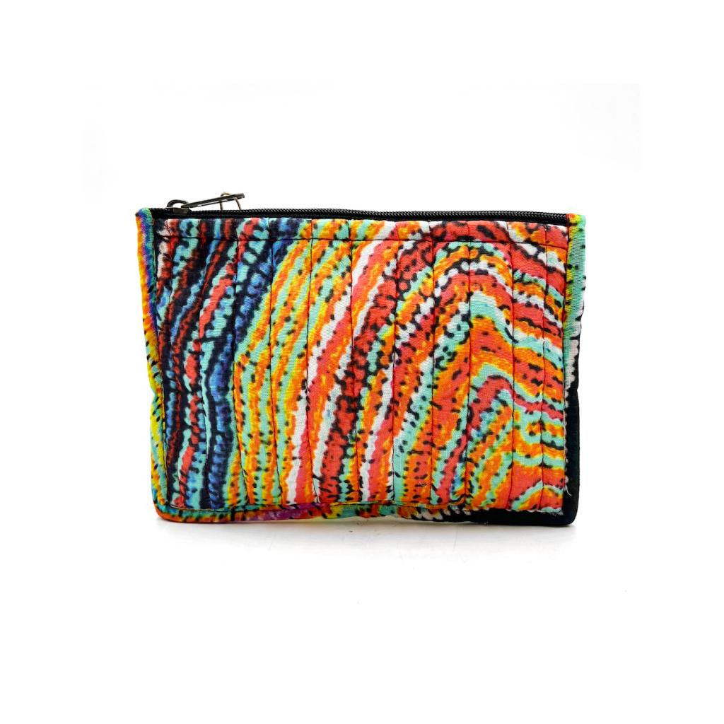 Quilted Zip Pouch Small 15.5X11CM-LWA624