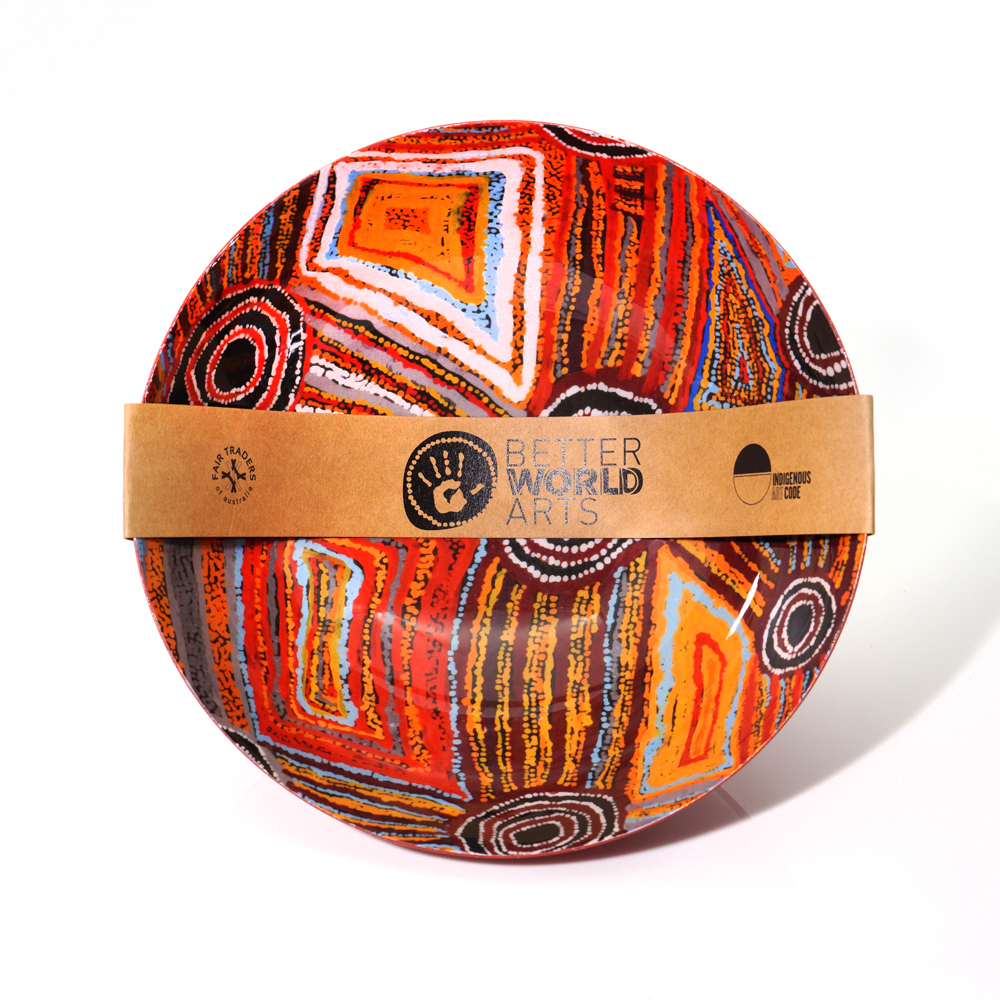 POWDER COATED BOWL LARGE - D: 20.5cm H: 10cm-MAB665