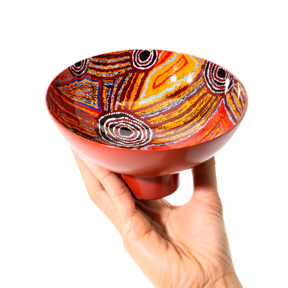 POWDER COATED BOWL MEDIUM - D: 15cm H: 7.5cm-MAB665