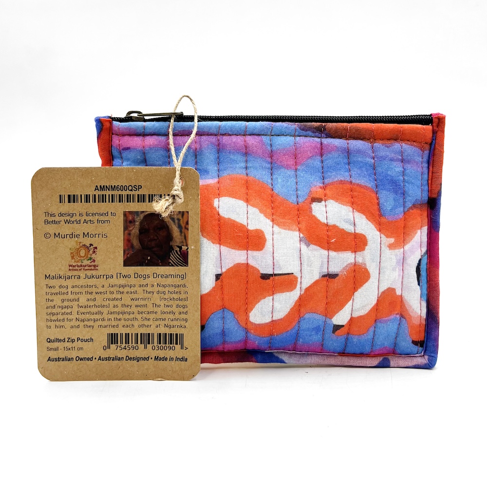 Quilted Zip Pouch Small 15.5X11CM-MNM600