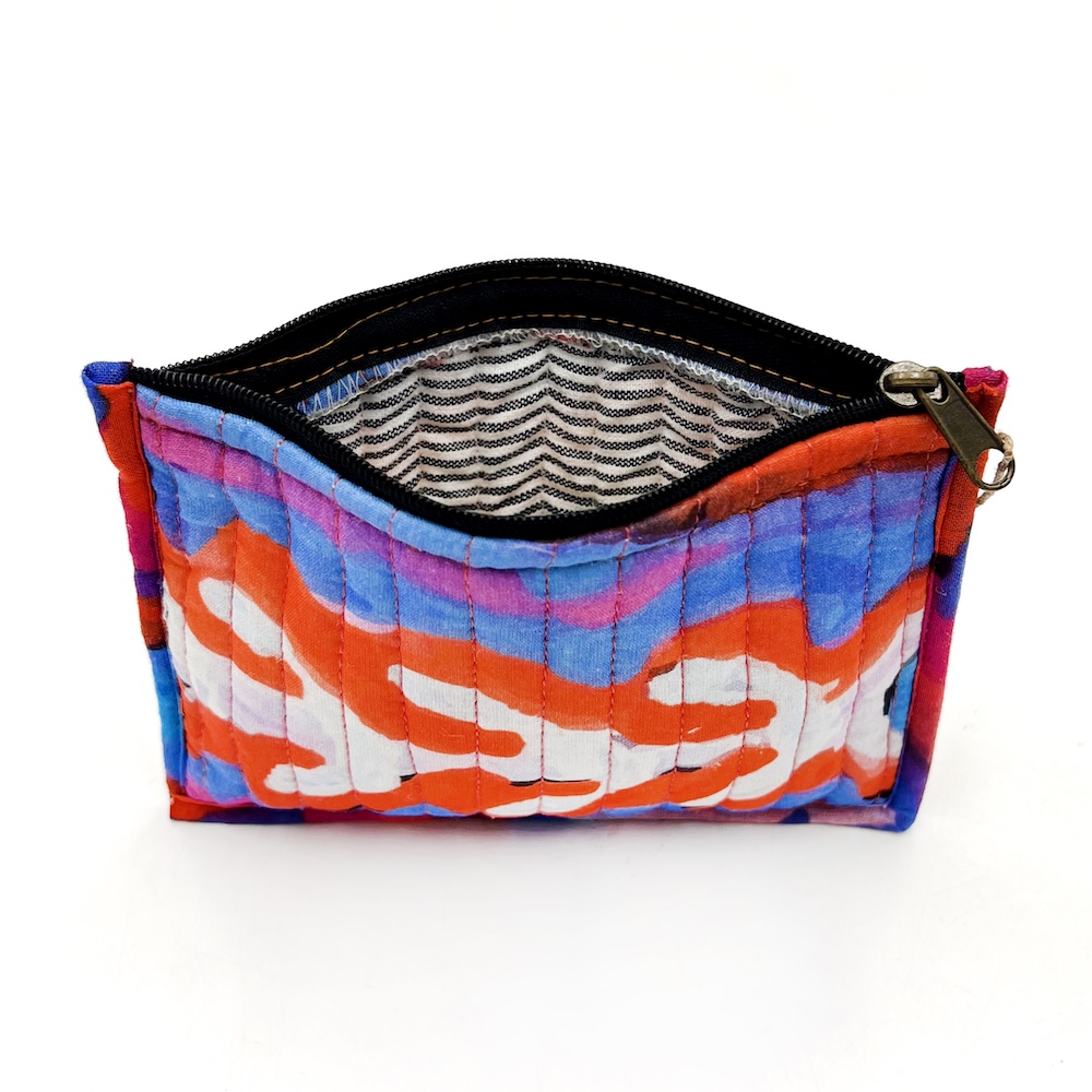 Quilted Zip Pouch Small 15.5X11CM-MNM600