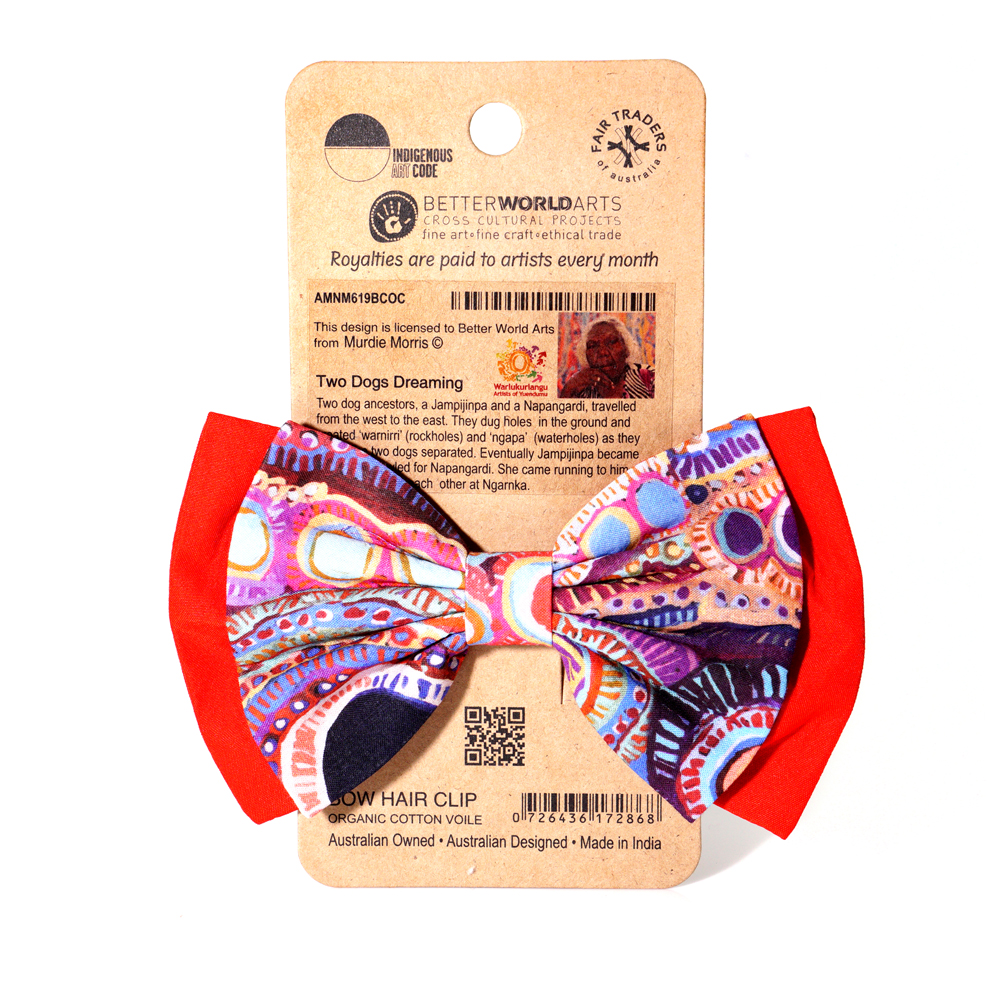 Bow Hair Clip Ogcanic Cotton Satin-MNM619