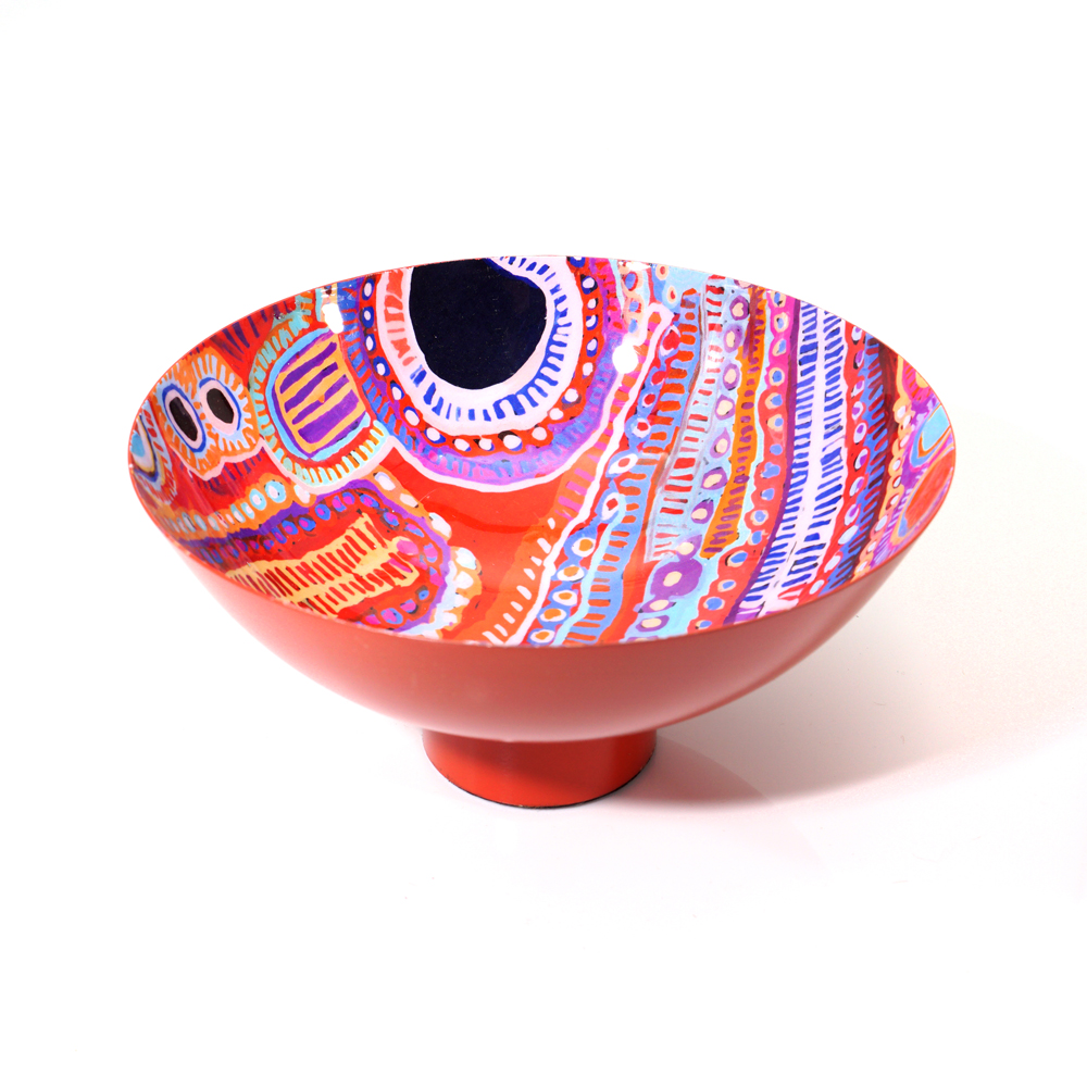 POWDER COATED BOWL LARGE - D: 20.5cm H: 10cm-MNM619