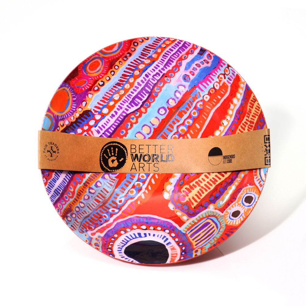 POWDER COATED BOWL LARGE - D: 20.5cm H: 10cm-MNM619