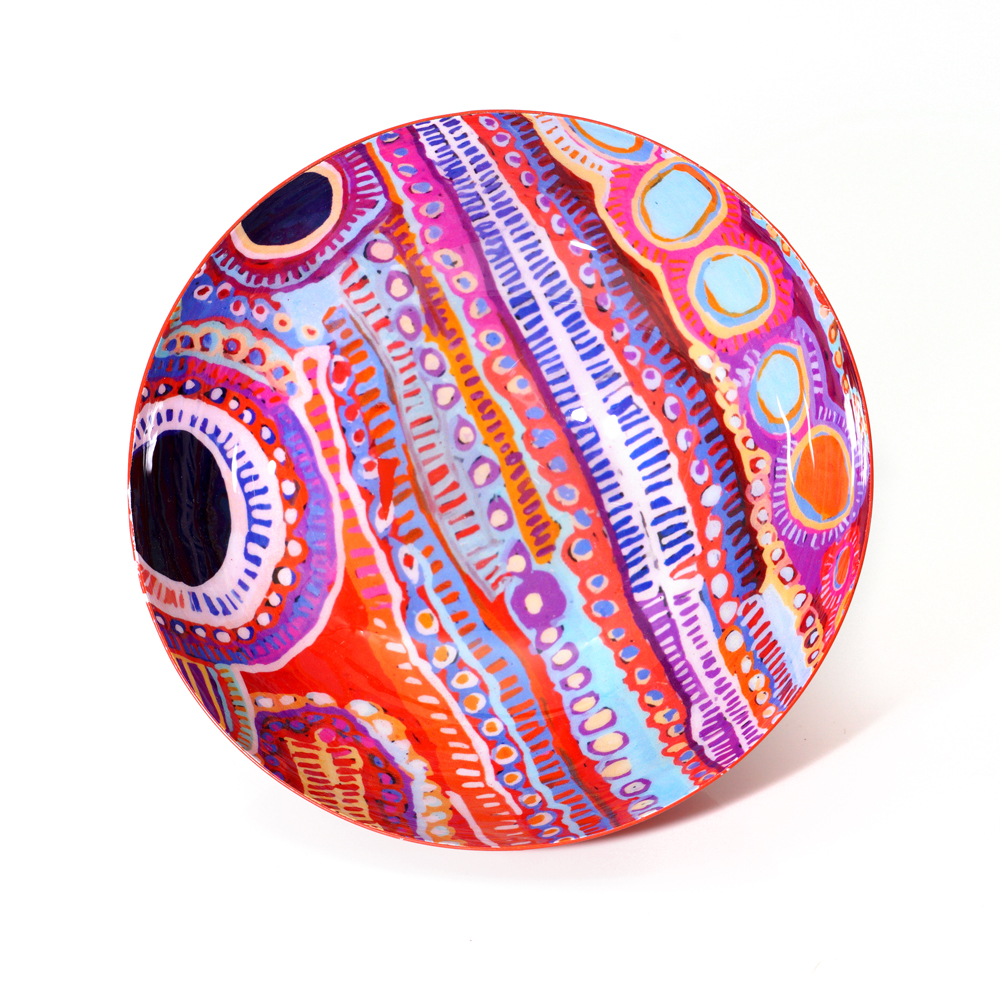 POWDER COATED BOWL MEDIUM - D: 15cm H: 7.5cm-MNM619