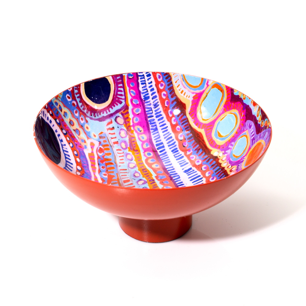 POWDER COATED BOWL MEDIUM - D: 15cm H: 7.5cm-MNM619