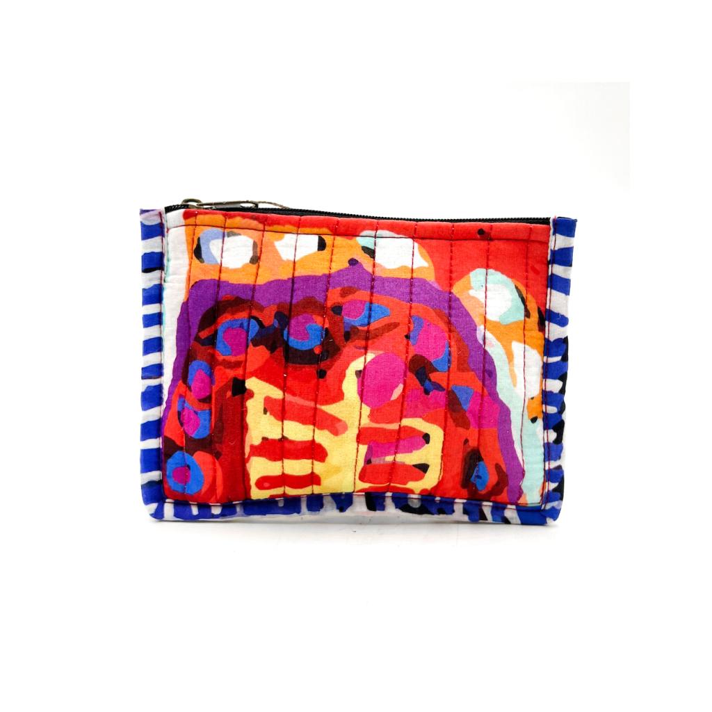 Quilted Zip Pouch Small 15.5X11CM-MNM619