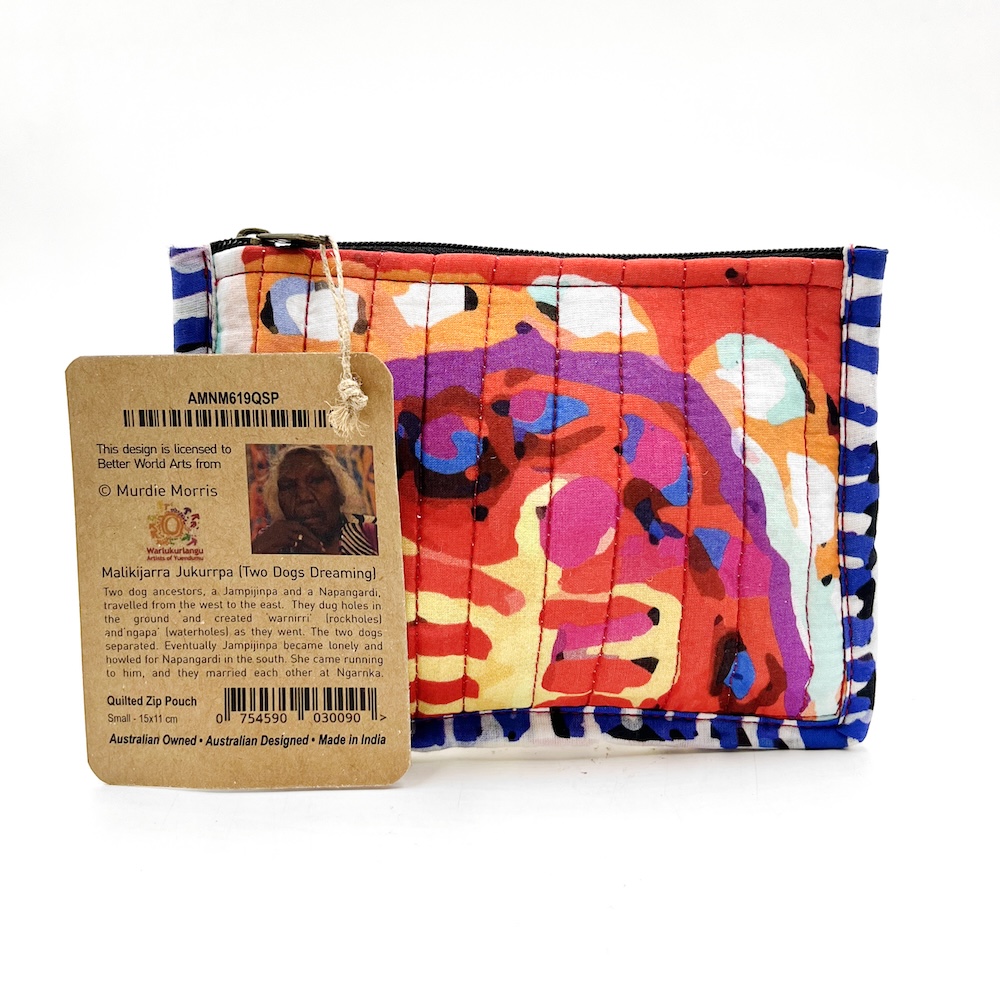 Quilted Zip Pouch Small 15.5X11CM-MNM619