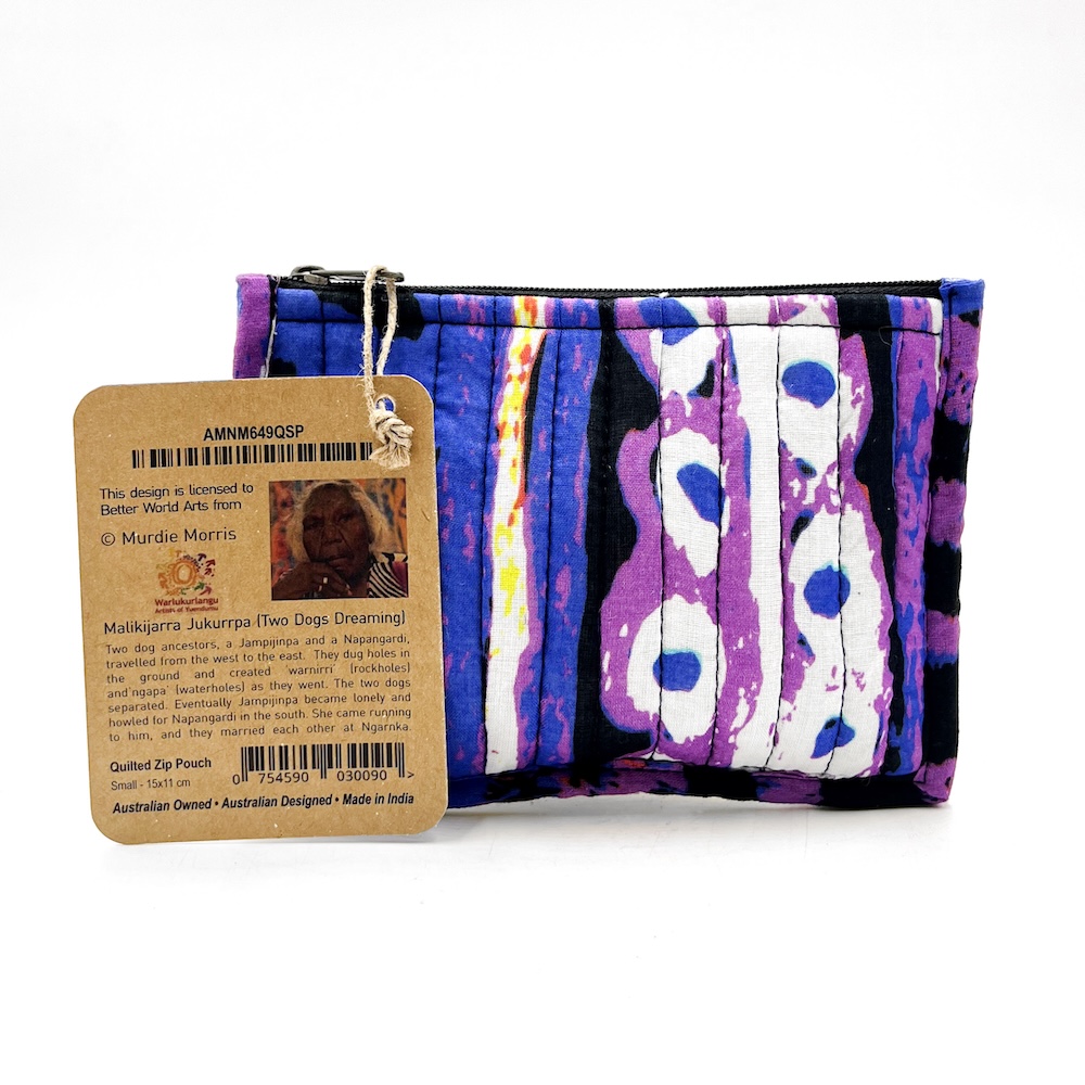 Quilted Zip Pouch Small 15.5X11CM-MNM649