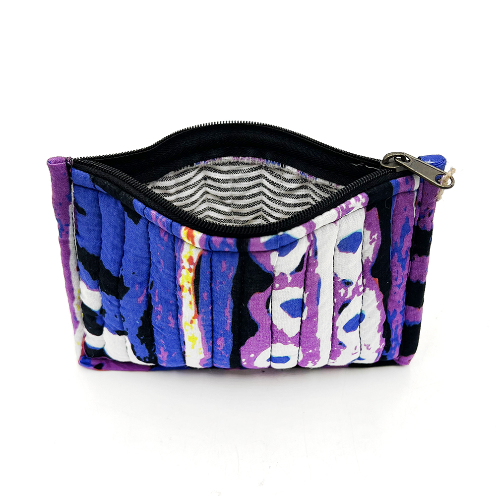 Quilted Zip Pouch Small 15.5X11CM-MNM649