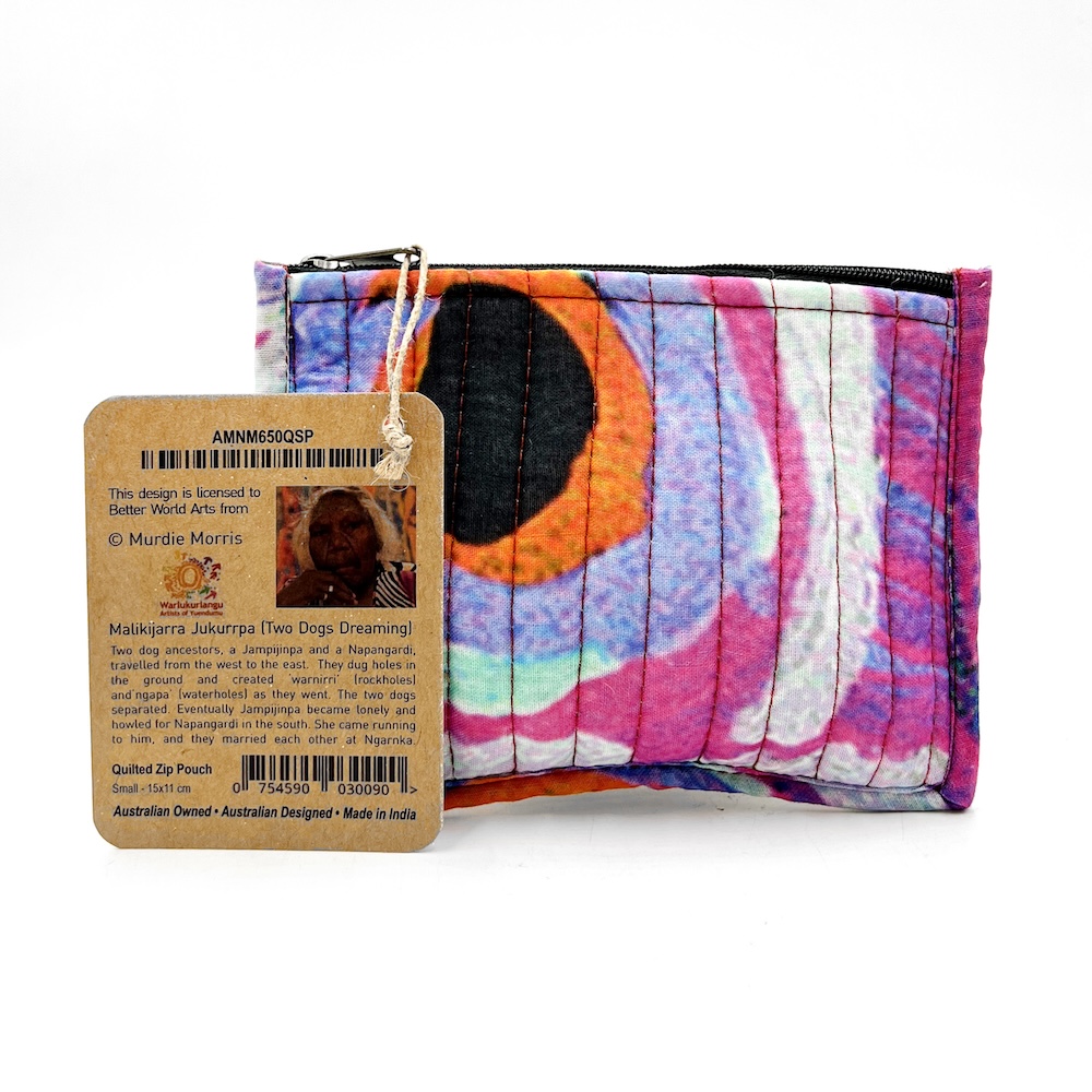 Quilted Zip Pouch Small 15.5X11CM-MNM650