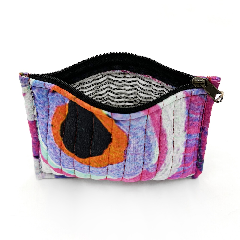 Quilted Zip Pouch Small 15.5X11CM-MNM650
