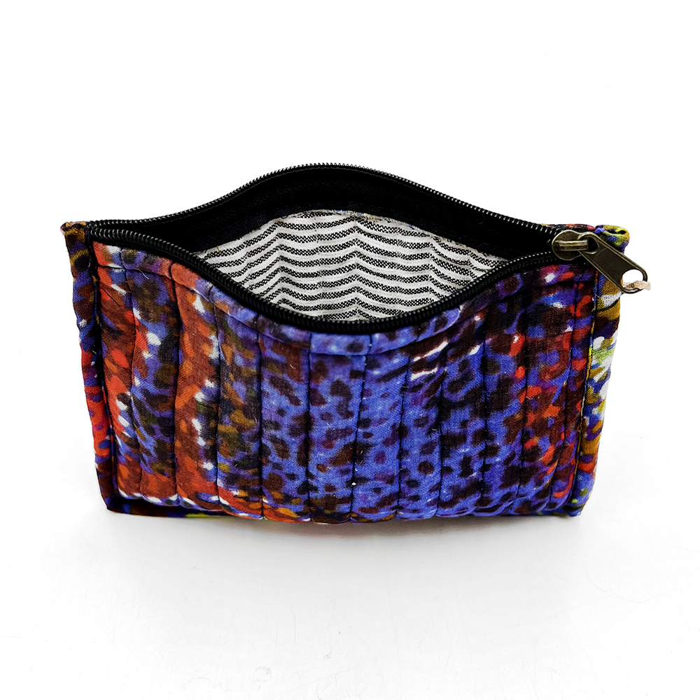 Quilted Zip Pouch Small 15.5X11CM-PNA623