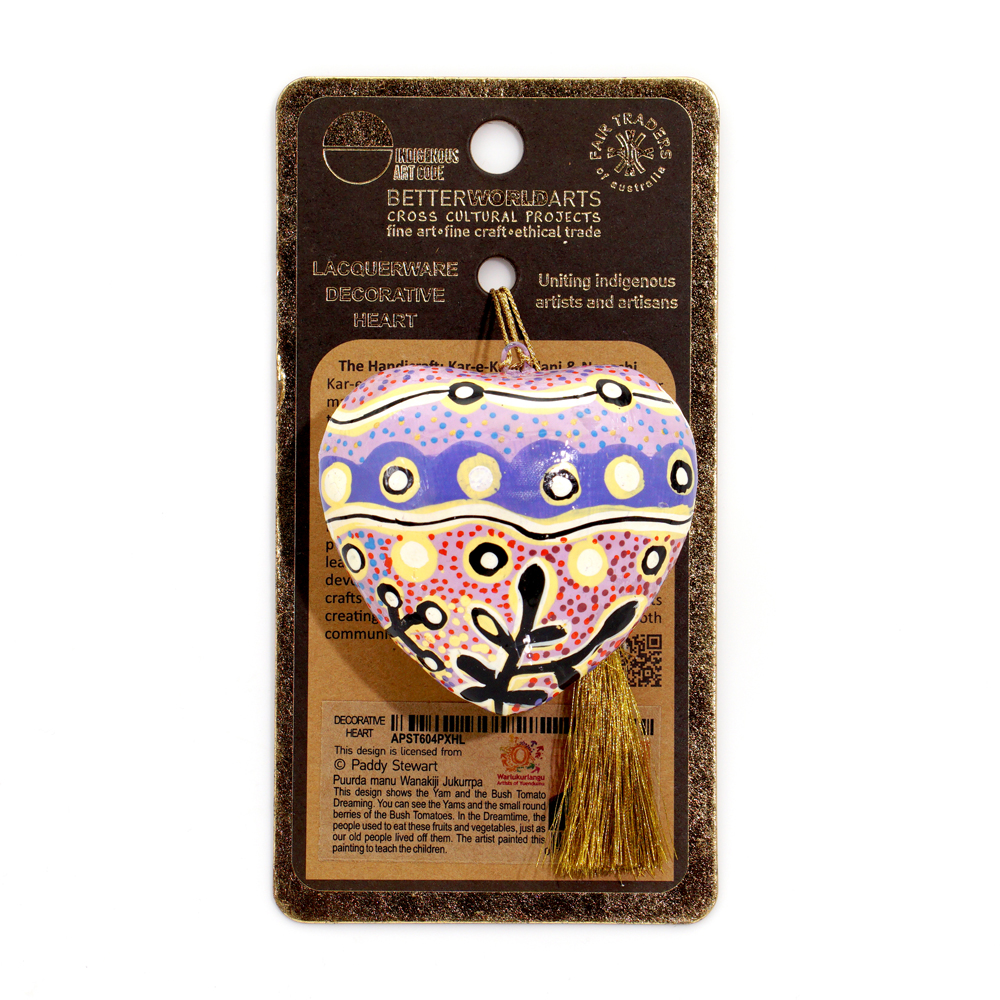 Decorative Heart 7.6cm -PST604