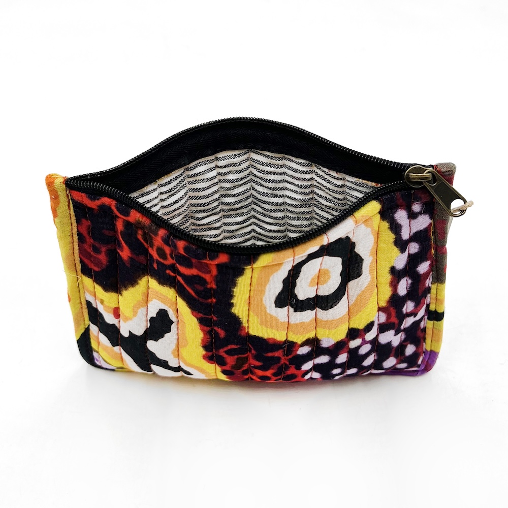 Quilted Zip Pouch Small 15.5X11CM-PST604