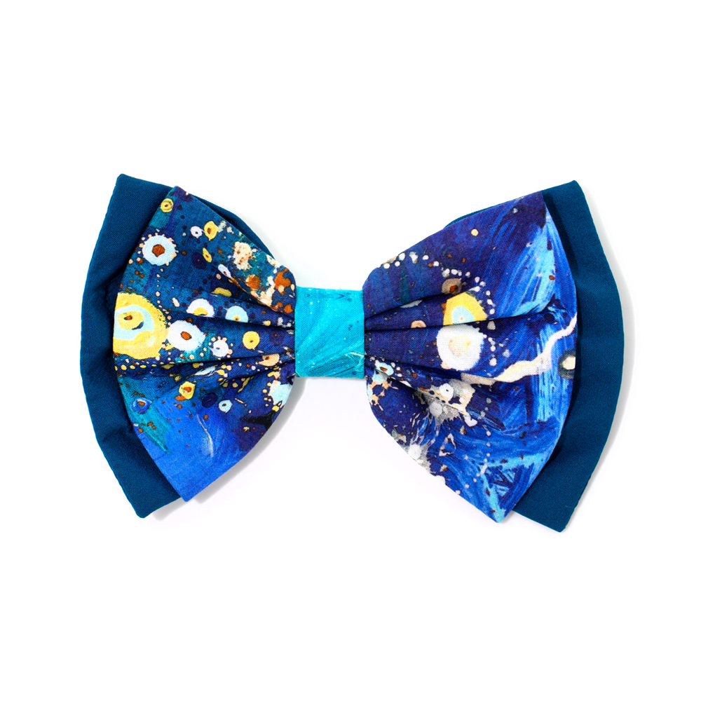 Bow Hair Clip Ogcanic Cotton Satin-SJN668