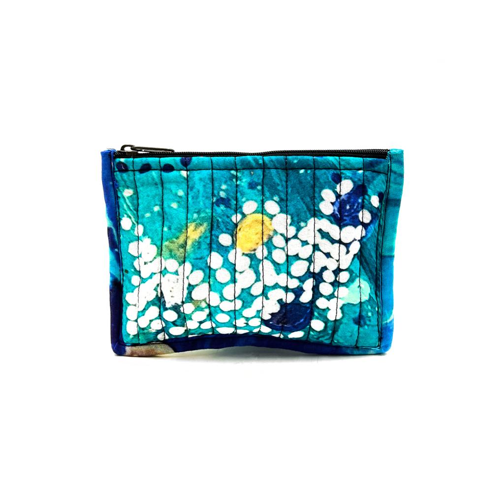 Quilted Zip Pouch Small 15.5X11CM-SJN668