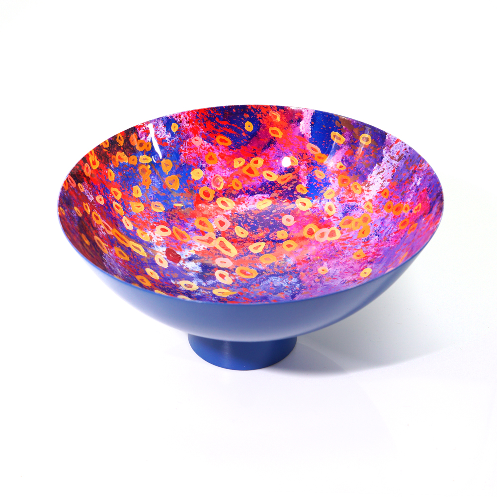 POWDER COATED BOWL LARGE - D: 20.5cm H: 10cm-SJN699