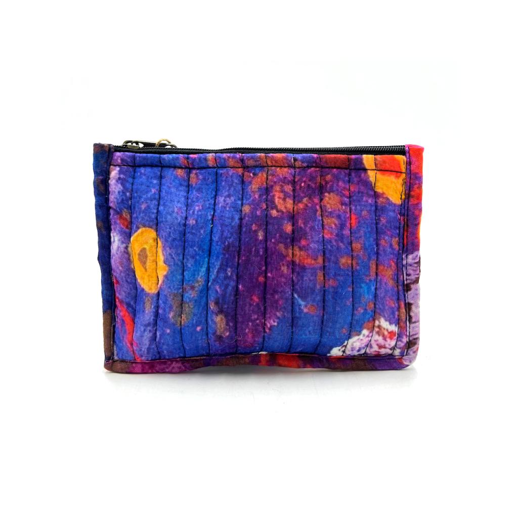 Quilted Zip Pouch Small 15.5X11CM-SJN699