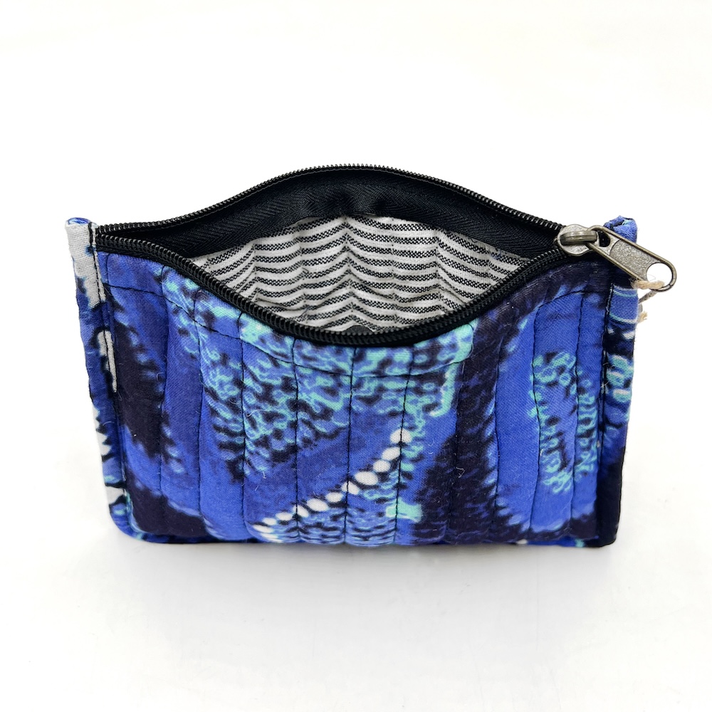 Quilted Zip Pouch Small 15.5X11CM-THU608