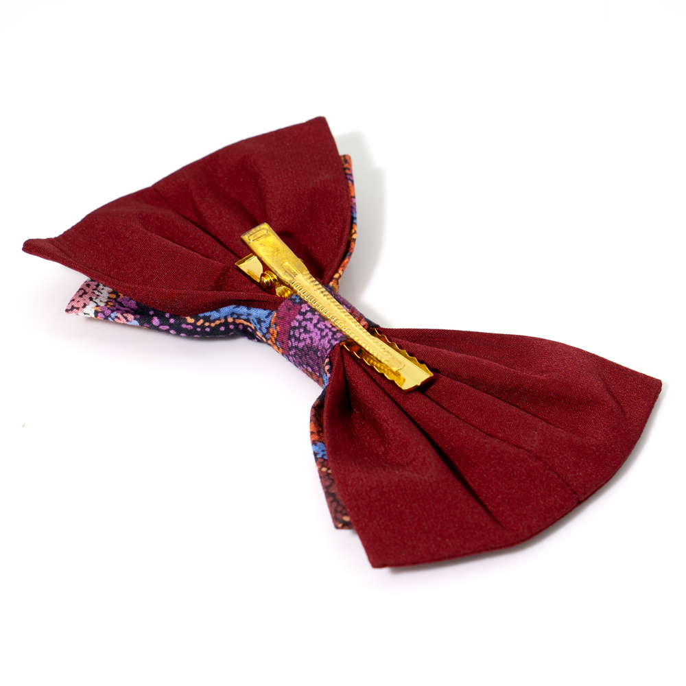 Bow Hair Clip Ogcanic Cotton Satin-AAD777