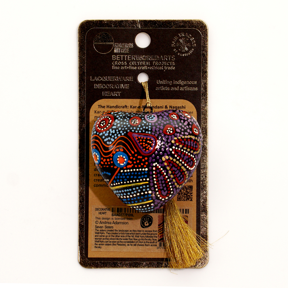 Decorative Heart 7.6cm -AAD777