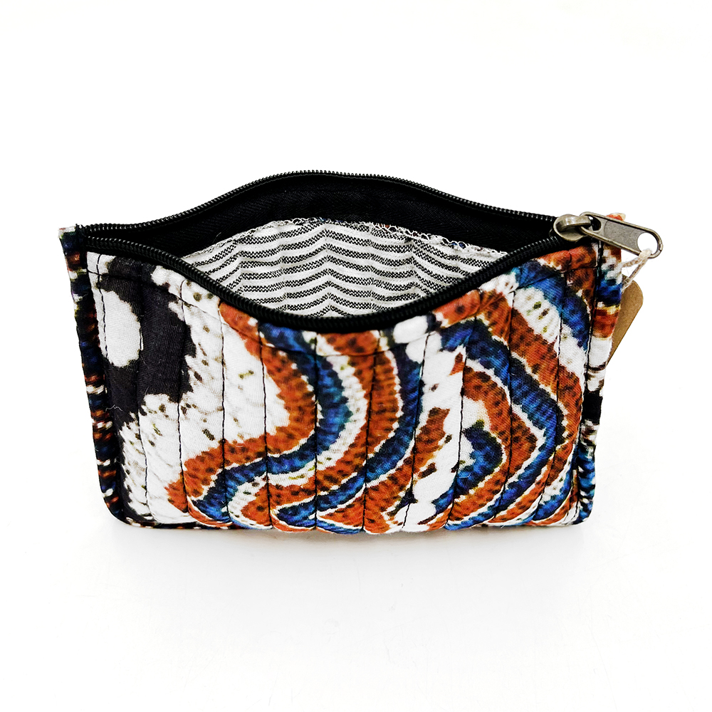 Quilted Zip Pouch Small 15.5X11CM-BGD704